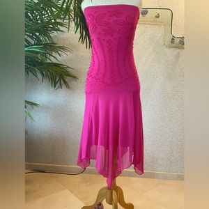 Venus strapless beaded cocktail dress